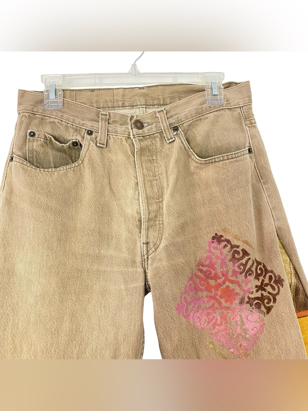 Vintage Levi’s 501 Custom Jeans OOAK Waist 29 Womens size 8 Medium Levis Denim - Picture 6 of 16